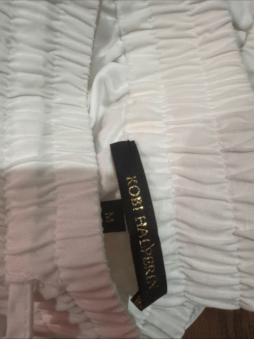 Kobi Halperin White Wide-Leg Drawstring Pants
